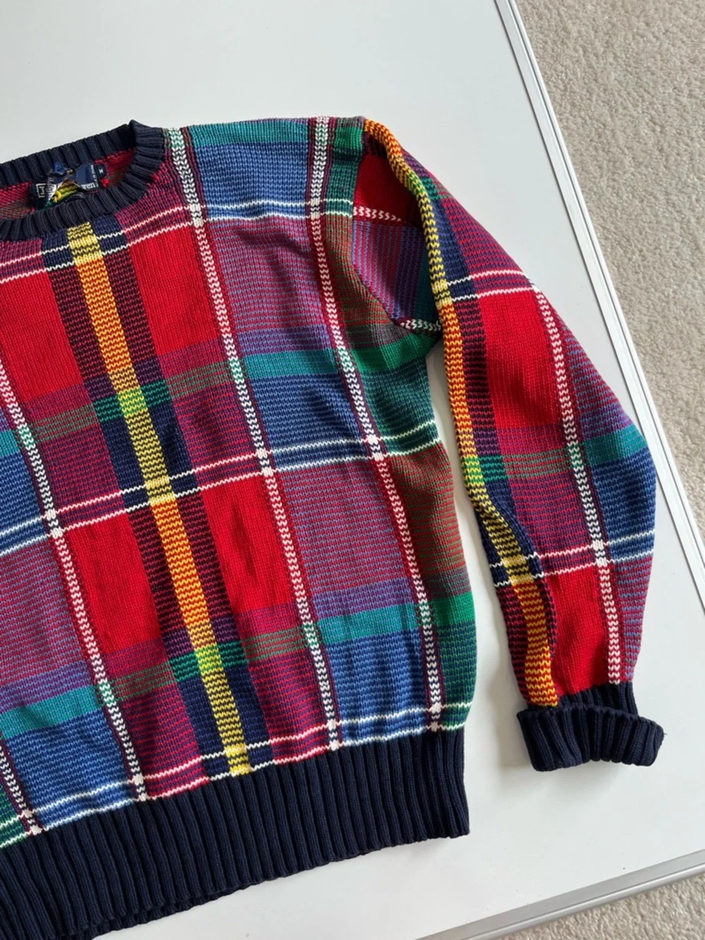 Ralph Lauren Multicolor Plaid Crewneck Sweater